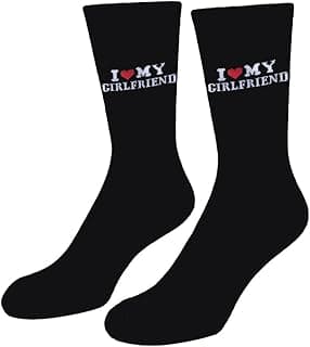 Gift for Boyfriend I Love My Girlfriend Socks Christmas Anniversary Birthday Valentines Gifts for Boyfriend Husband