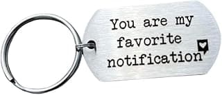Long Distance Relationship Gifts - Cute Keychain for Boyfriend or Girlfriend, Birthday Gift for Him or Her