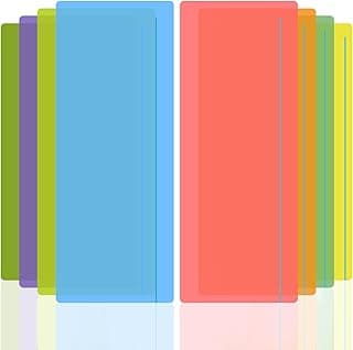 Koogel 8PCS Dyslexia Bookmarks, Reading Tracker Colored Highlight,Colored Overlays, ADHD Dyslexia Reading Tools for Children and Teacher Supply Assistant(7.5"×2.8")