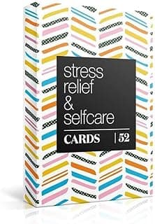 Allura & Arcia 52 Stress Less & Self Care Cards - Mindfulness & Meditation Exercises - Anxiety Relief & Relaxation