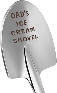 Fathers Day Dad Gifts from Daughter Son Wife,Fathers Day Birthday Christmas Gifts for Dad,Funny Ice Cream Spoon,Funny Engraved Stainless Steel Spoon Shovel.