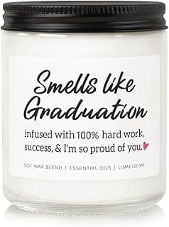 Graduation Gifts for Her, Him, 9oz Aromatherapy Lavender Scented Soy Wax Candle, 2026 College, Master Degree, PhD, High School, Nurse Graduation Gifts, Funny Grad Candle for Women, Men
