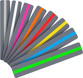 Guided Reading Strips/Colored Overlay/Highlight Strips/Highlighter/Bookmark/Assorted Colors Help with Dyslexia for Children and Teacher Supply Assistant (8 Pack)