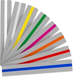 Guided Reading Strips & Highlight Strips, Reading Assistance Strips for Home Study, Dyslexia Reading Tools, Color Overlays for Dyslexia, Improve Focus & Comprehension, Colored, (8 Pieces)