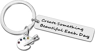 Xiahuyu Artist Gifts Keychain Painter Gifts Art Teacher Gift Art Lovers Gift ArtStudent Graduation Christmas Birthday Present Artist Keychain for Women Men Girls Boys