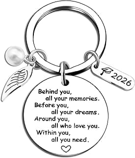 2026 Graduation Gifts Keychain College Graduation Gifts For Her Him High School Graduate Boy Girl Grad Inspirational Gift For Daughter Son Graduating Senior Students Keepsake