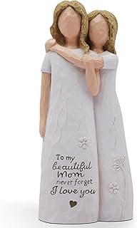 Mom Birthday Gifts from Daughter, Birthday Gift for Mom from Daughter, Valentines Day Gifts for Moms, Sculpted Hand-Painted Figurine