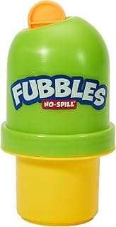 Little Kids Fubbles No-Spill Tumbler Includes 4oz Bubble Solution and bubble wand (tumbler colors may vary) Multicolor