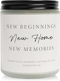 House Warming Gifts New Home, Perfect Housewarming Gifts - Lavender Scented Candle, New Home Gift Ideas, New Homeowner Gift House Warming Decoration for Friend Women Men