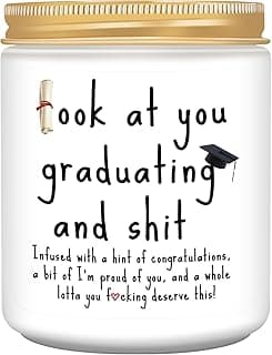 Graduation Gifts, 2026 Funny Graduation Gifts for Her Him, Best Grad High School College Congratulations Masters PhD Degree Nurse - Lavender Scented Candles