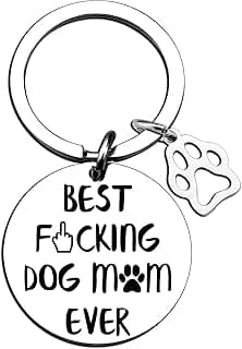 Aisity Dog Mom Gifts For Women Dog Lovers Keychain For Weiner Dogs Moms Teen Girl Pet Owners Gift For Mama Christmas Mothers Day Gifts For Dogs Mom Women