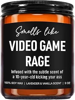 Funny Video Game Candle, Gamer Gifts, Gaming Gifts for Men, Teenage Boys, Video Game Lovers, Cool Fathers Day, Birthday Presents for Gamers, PC Gamer Dad, Boyfriend, Husband, Teen Boys, Girls