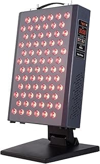 Hooga Red Light Therapy Panel Device – 630nm 660nm 810nm 850nm Red & Near Infrared Light Therapy, LED Light Therapy Lamp, 72 Quad Chip LEDs, Adjustable Brightness, Pulse Mode – ULTRA360