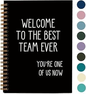 OXW Welcome to The Team Gifts Notebook, Team Gifts for Employees, Welcome Gift for Coworker Staff Colleague Team Member, Employee Appreciation Gifts, Journals for Writing, (5.5'' X 8.3'')