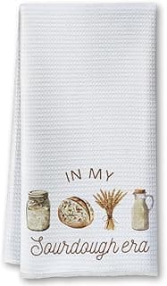 Bread Baking Tea Towel - Bakers Farmhouse Bread Towel - in My Sourdough Era Gifts Sourdough Flour Sack Hand Towels 16 x 24 Inch
