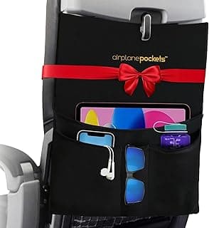 Airplane Pockets - Airplane Accessories - Plane Travel Essentials - Travel Organizer - Seat Storage Organizer - Air Travel Essentials - Seatback Organizer - International Travel Accessories Must-Haves