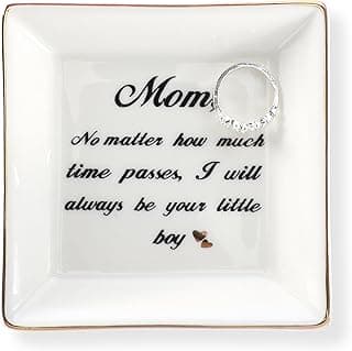 HOME SMILE Mom Gifts from Son Ring Trinket Dish-Mom,No Matter How Much Times Pass,I Will Always Be Your Little Boy