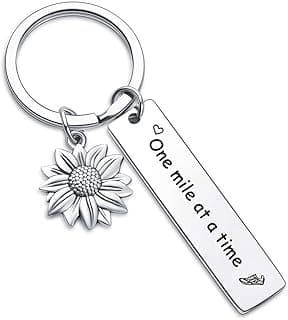 Running Jewelry Fitness Gym Keychain Cross Country Keyring Marathon Jewelry Outdoor Sport Gift Training Gift Exercise Key Chain Running Friend Keyring Runner Keychain