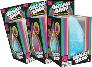 NeeDoh Dream Drop - Sensory Toy with Groovy Goo Filling - Three Random Colors - Ages 3 and Up - 3 Pack
