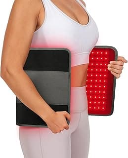 Comfytemp 24’’ x 12’’ Red Light Therapy Pad for Body, Wearable Near Infrared Light Therapy Wrap with Timer, 242 LEDs Large Light Pad for Back Joint Muscle, 660nm & 850nm, 32W