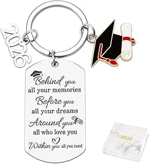 CDLong Class of 2026 Graduation Keychain, Senior 2026 Graduation Gifts, Gifts for College High School Graduation