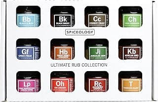 Spiceology – Ultimate Rub Collection – 12 Gourmet Spices & Seasonings Set for Grilling, BBQ & Cooking – Perfect Spice Gift Set for Cooks, Grill Masters & Foodies – BBQ Gifts & Spice Rub Gift Set