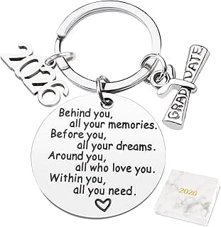 CDLong Class of 2026 Graduation Keychain, Senior 2026 Graduation Gifts, Gifts for College High School Graduation