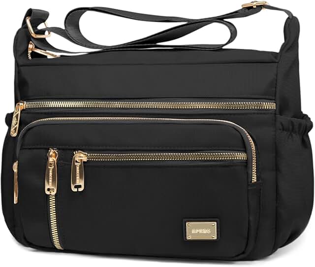 NPBAG Crossbody Bag for Women, Shoulder Purse Handbag Messenger Bag, Trendy Pocketbooks, Waterproof and Multi-Pockets