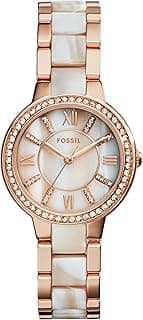 Fossil Women's Watch, Virginia Quartz Stainless Steel Three-Hand Watch for Women