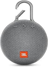 JBL Clip 3, Gray - Waterproof, Durable & Portable Bluetooth Speaker - Up to 10 Hours of Play - Includes Noise-Cancelling Speakerphone & Wireless Streaming