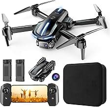 Drone with Camera for Adults Beginners Kids, Fun 1080P Foldable Mini Drone for Exciting Indoor Outdoor Play, RC Quadcopter with 2 Batteries, One Key Start, Easy to Fly, Altitude Hold, 3D Flips