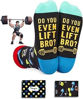 HAPPYPOP Sports Gifts for Men Women - Gifts for Camper Lifter, Hunting Golfing Socks