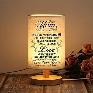 WSYEAR Birthday Gifts for Mom from Daughter Son-Table Lamp Mom Gifts from Daughters Night Light Mothers Day Valentines Day Anniversary Presents for Mother Women