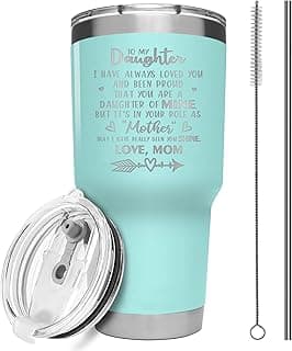 Hexagram Daughter Gifts for Mothers Day, Gifts for Daughter from Mom, 20 oz Tumbler