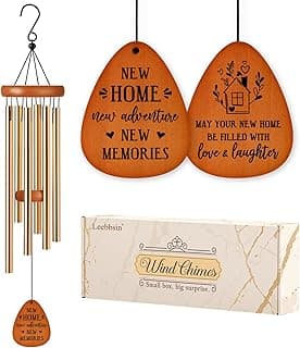 House Warming Gifts New Home, Housewarming Wind Chime, New Home Gifts for Women, Men, Couple, New Homeowner, Friend, Coworker, New Home Gift Ideas for First Home, New Apartment, House