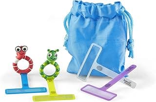 hand2mind FingerFocus Highlighter Follow-Along Friends, Guided Reading Strips, Reading Tracker, Color Overlays for Dyslexia, ADHD Tools for Kids, Reading Classroom Supplies, Reading Accessories