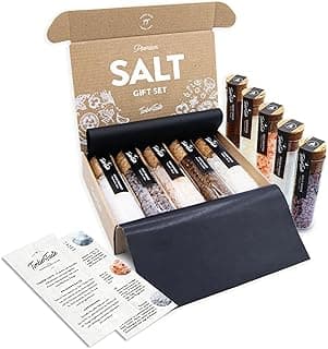 Gourmet Salt Women Valentine's Day Gifts – 5 Unique Salts – Stocking Stuffers for Women, Spices and Seasonings Sets for Cooking, Food Gifts for her, Seasoning Gift set, Cooking Gifts for her