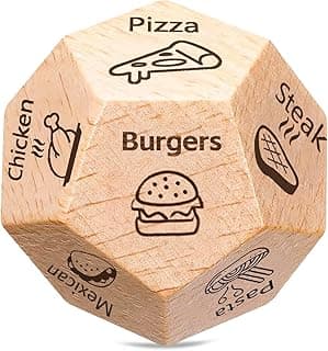 Fathers Day Dad Gifts for Dad from Daughter Son Wife, Easter Basket Stuffers for Adults Men Teens, Anniversary Birthday Gifts for Men Women, Date Night Food Dice