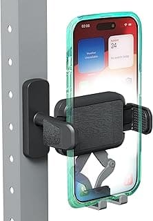 OEO Magnetic Phone Holder for Gym | Magnet Gym Phone Mount with Quick Release Clamp for Android & iPhone | Compatible with 4”–7.1” Phones & Thick Cases | Gym Accessories for Men & Women