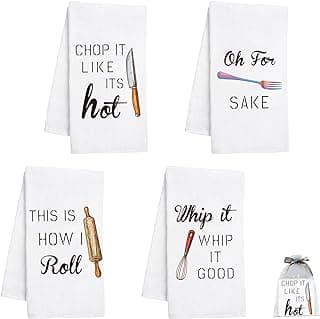 Nialnant Dish Towels for Kitchen, 16 x 23.6 Inch Housewarming Gifts New Home, Kitchen Gifts for Women, Mom, Men, Funny Kitchen Towels and dishcloths Sets