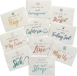 Open When Envelopes For College Student 16pcs Open When Letters Kit For College, Going Away To College Envelopes Gifts, College Gift Cards Long Distance Relationship Present (16PCs)