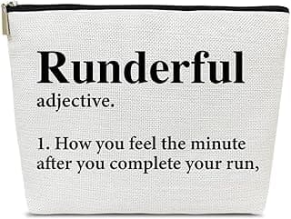 Running Gifts Makeup Bag, Gifts for Women, Marathon Runners, Sports Accessories and Stuff, Runderful Definition Cosmetic Bags for Purse