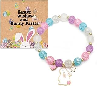 Easter Gifts for Girls, Easter Bunny Bracelets Basket Stuffers for Girls Teens