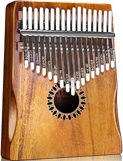 Kalimba Thumb Piano 17 Keys, Portable Mbira Finger Piano Gifts for Kids and Adults Beginners