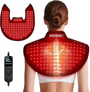 Red Light Therapy for Neck and Shoulder, Infrared Light Therapy for Body at Indoor, Pain Relief, 194-LED, 660nm & 850nm, 30W High Power