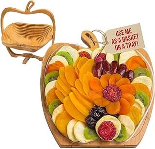 Dried Fruit Gift Basket - Healthy Gourmet Snack Box - Holiday Food Tray - Variety Snacks - Easter, Birthday, Sympathy, Mom, Dad, Corporate Tray - Bonnie & Pop