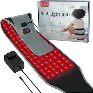 Comfytemp Red Light Therapy Belt with 126 LEDs, Wearable Red Light Therapy for Body, 660nm & 850nm, Gifts for Her Women Mom, 22W Light Wrap with Timer for Joint Muscle(Corded)