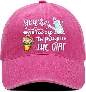 Gardening Hat for Gardening Gifts for Women Adjustable Embroidered Baseball Cap for Gardeners Women or Wife Mom