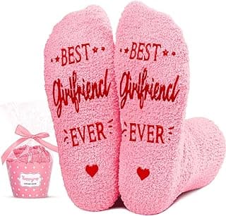 HAPPYPOP Girlfriend Boyfriend Valentine Gifts - Girlfriend Boyfriend Love Sock for Him Her