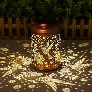 Mothers Day Gifts for Mom Grandma - Birthday Day Gifts for Women, Hummingbird Solar Lantern Outdoor Waterproof, Garden Decor